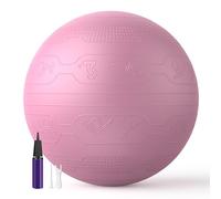 PROIRON Yoga Pregnancy Ball with Postures - Anti Burst Extra thick for Birthing Exercise - Gym Swiss Ball with Hand Pump for Yoga, Pilates, Fitness, Pregnancy, Labour, Balance, Stability