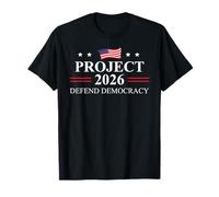 Project 2026 Defend Democracy Protest Sign Fight Oligarchy T-Shirt