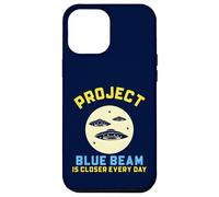 Project Blue Beam Retro UFO Sci-Fi Funny Design Case for iPhone 12 Pro Max