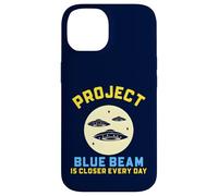 Project Blue Beam Retro UFO Sci-Fi Funny Design Case for iPhone 14