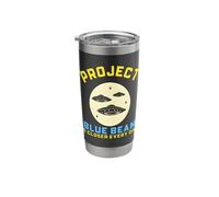 Project Blue Beam Retro UFO Sci-Fi Funny Design Stainless Steel Insulated Tumbler