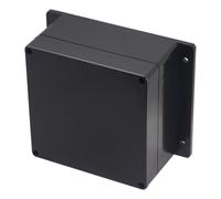 Project Box ABS Plastic Black Electrical Boxes IP65 Waterproof DIY Electronic Junction Box Power Enclosure with Fixed Ear 6.3x6.3x3.5inch (160x160x90 mm)