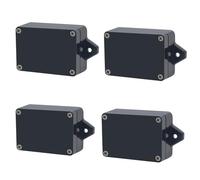 Project Box ABS Plastic Black Electrical Boxes IP65 Waterproof DIY Electronic Junction Box Power Enclosure with Fixed Ear 3.3x2.3x1.3inch (83x58x33 mm)