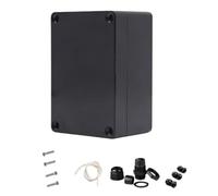 Project Box for Electronics - 2PCS Electrical Enclosure, Junction Box ABS Plastic Dustproof Waterproof IP65, with 8 PCS M16 Cable Glands Black (3.94x2.68x1.97 inch(100x 68 x50 mm)