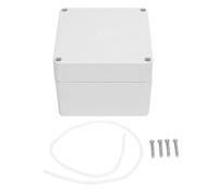 Project Box IP65 Water Proof ABS Plastic Enclosure, Electronics Junction Box for Outdoor Use, 120x120x90mm Weatherproof Electrical Box with Sealing Strip and Mounting Screws, Ideal