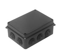 Project Box Therlan IP65 Waterproof ABS Junction Box Plastic Project Enclosure Universal Project Connecting Case For Indoor Outdoor (Black, 150 * 110 * 70mm)