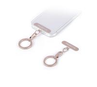 project-cb Phone Tether Tab 1,Spring Ring 1,Metal Patch,Phone Lanyard Patch Without Adhesive,Phone Strap Replacement Part (Pink)