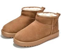 Project Cloud 100% Genuine Leather Ankle Boots for Women - Water Resistant with Memory Foam Insole Winter Boots for Women - Trending Shoes & Comfortable Women's Ankle Boots (Hippy), Chestnut, 5.5 UK