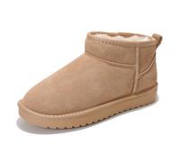 Project Cloud 100% Genuine Leather Ankle Boots for Women - Water Resistant with Memory Foam Insole Winter Boots for Women - Trending Shoes & Comfortable Women's Ankle Boots (Hippy), Sand Suede, 5 UK