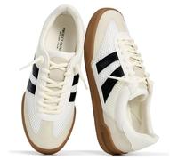 Project Cloud 100% Genuine Leather Casual Sneakers for Women - Memory Foam Insoles - Womens Shoes & Lightweight Women's Fashion Sneakers - Slip On Shoes for Women Footwear (Verdy), White Multi, 5.5 UK