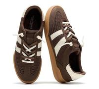 Project Cloud 100% Genuine Leather Casual Sneakers for Women - Memory Foam Insoles - Womens Shoes & Lightweight Women's Fashion Sneakers - Slip On Shoes for Women Footwear (Verdy), Dark Brown, 5 UK