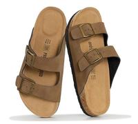 Project Cloud 100% Genuine Leather Flat Sandals Women 2026 Beach Essentials Womens Sandals Memory Foam Vacation Essentials Slides for Women Footwear (Venita), Brown Sugar Leather, 3 UK