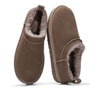 Project Cloud 100% Genuine Leather Micro Boots for Women - Water Resistant Womens Boots with Memory Foam Insole - Slip On Fall Shoes for Women 2026 for All-Day Comfort (Hipster), Mushroom Suede, 6 UK