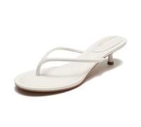 Project Cloud 100% Genuine Leather Platform Sandals For Women - Memory Foam Insole Slip Resistant Womens Sandals - Stylish Women Footwear (Mango), White, 3 UK