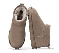 Project Cloud 100% Genuine Leather Womens Boots Fur-Lined Ankle Boots Women | Water Resistant Memory Foam Insole Comfortable Fall Shoes - Casual Footwear Outdoor Boots for Women - Cold Weather Essentials