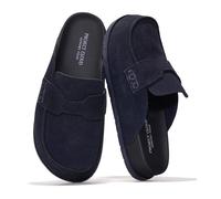 Project Cloud 100% Genuine Leather Womens Clogs - Plush & Soft Insole with Arch Support Non Slip Mules & Clogs for Women Footwear - Water Resistant Women Shoes (Foamy), Midnight Suede, 2.5 UK