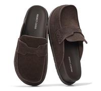 Project Cloud 100% Genuine Leather Womens Clogs - Plush & Soft Insole with Arch Support Non Slip Mules & Clogs for Women Footwear - Water Resistant Women Shoes (Foamy), Cedar Suede, 5 UK