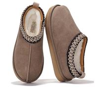 Project Cloud 100% Genuine Leather Women's Slippers With Genuine Australian Sheepskin Lining - Non Slip EVA Slippers With Memory Foam Insole - Women's Footwear (Nerit