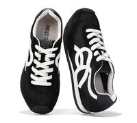 Project Cloud Barefoot Shoes Women - Memory Foam Lace-Up Womens Sneakers - Lightweight & Non Slip Womens Shoes Casual - All-Day Women's Fashion Sneakers for 2025 (Lowy), Black, 9 UK