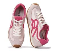 Project Cloud Barefoot Shoes Women - Memory Foam Lace-Up Womens Sneakers - Lightweight & Non Slip Womens Shoes Casual - All-Day Women's Fashion Sneakers for 2025 (Lowy), Pink, 5 UK