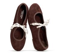 Project Cloud Genuine Leather Sandals for Women - Fashion Flat Womens Sandals with Memory Foam Insole Slides Sandals Women Footwear - Mules Women's Sandals (Emilee), Brown, 4 UK