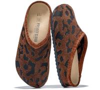Project Cloud Genuine Leather Womens Shoes - Lightweight Loafers for Women with Memory Foam and Leather Insole, Cheetah Knit, 5.5 UK