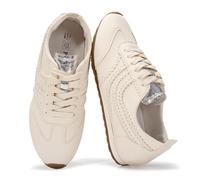 Project Cloud Leather Barefoot Shoes Women - Memory Foam Lace-Up Womens Sneakers - Lightweight & Non Slip Womens Shoes Casual - All-Day Women's Fashion Sneakers for 2025 (Tiger), Cream, 7 UK