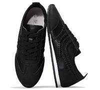 Project Cloud Leather Barefoot Shoes Women - Memory Foam Lace-Up Womens Sneakers - Lightweight & Non Slip Womens Shoes Casual - All-Day Women's Fashion Sneakers for 2026 (Monica), Black, 5 UK