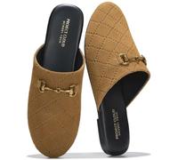 Project Cloud Slippers for Women - Memory Foam Support and Trendy Slip-ons Women's Slipper (CASSIDY), Chestnut Suede, 5 UK