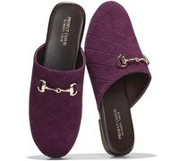 Project Cloud Slippers for Women - Memory Foam Support and Trendy Slip-ons Women's Slipper (CASSIDY), Egglant Suede, 4 UK