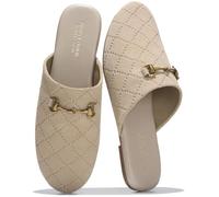 Project Cloud Slippers for Women - Memory Foam Support and Trendy Slip-ons Women's Slipper (CASSIDY), Sand Suede, 5 UK