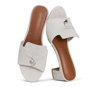 Project Cloud Wedge Platform Sandals For Women 2025 - Memory Foam Insole & Cork Footbed Platform Heel Slides for Women Footwear - Beach Essential Womens Sandals (Monaco), Londfog Suede, 3 UK