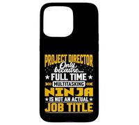 Project Director Job Title - Funny Project Boss Manager Case for iPhone 15 Pro Max