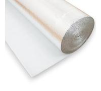 Project DIY® 3mm Thick Silver Floor Underlay - 15m² Roll | PE Foam & Aluminium Foil | Moisture Barrier & Thermal Insulation for Laminate, Wood & LVT Flooring | DB Rating 19dB | 20kg/m³ Density