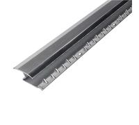 Project DIY® Aluminium Carpet to Laminate Threshold Bar | Transition Strip - 900mm x 27mm Z-Edge Cover Strip | Carpet to Tile, Wood or Laminate | Silver & Gold Variants (Silver)