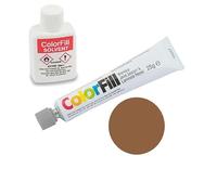 Project DIY® ColorFill 100% Waterproof - Durable - Worktop Joint Sealant & Repairer, Fix, Chips, Dents & Scratches, 1 x 25g ColorFill, 1 x 20ml Solvent (CF056 - Medium Bridge Oak, One Size)