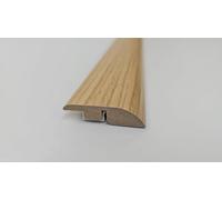 Project DIY® | MDF Ramp Profile | Threshold Strip | 1 Metre Length | 44mm Wide | 6-12mm Adjustable Height | Laminate & Wood Flooring Transition Strip | Easy to Install (Midnight Oak)