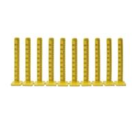 Project DIY® Screed Levelling Markers 100mm (10 Pack) - Self Adhesive Floor Screed Depth Gauge Pegs with 3M Adhesive - Height Markers for Self Levelling Compound, Concrete, Resin & Floor Levelling