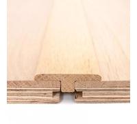 Project DIY® Solid Oak T Profile 900mm Length - Oak Transition T-Bar Door Trim - 15mm Height, 50mm Width - Hardwearing - Door Bar & Cover Strip for Wood Flooring (Unfinished (Raw)