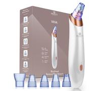 Project E Beauty Vacuum Blackhead Remover Extractor Facial Acne Whitehead Pimple Pore Nose Face Cleanser Tool Device USB Rechargeable 3 Adjustable Suction Power & 5 Replacement Probes for Men & Women