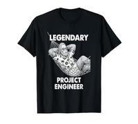 Project Engineer Legendary Bigfoot Funny Value Graphic T-Shirt