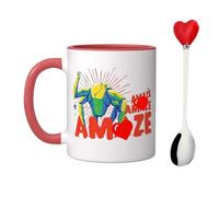 Project H-il M-ry Mug with Love Spoon Project H-il M-ry Amazing R-cky Merch Ceramic Cup for Drinks Coffee Tea Science Fiction Project H-il M-ry Merchandise Mugs Gifts for Fans Movie Lovers (11oz)