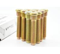 Project Innovation 50mm Long Extended Wheel Studs Wheel Bolts Compatible with Toyota Corolla m12x1.5x50 Year 1980-2021 1 Set 10pcs, Gold
