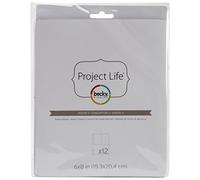 Project Life Photo Pocket Pages 6"X8" 12/Pkg-Design 3