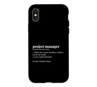 Project Manager Dictionary Funny Project Management Case for iPhone X/XS