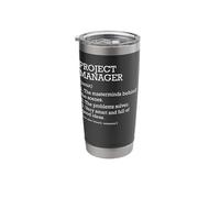 Project Manager Job Definition Funny Project Manager Stainless Steel Insulated Tumbler