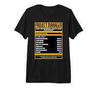 Project Manager Nutrition Lean Kanban Project Management Premium T-Shirt