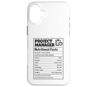 Project Manager Nutritional Facts Management Professional Case for iPhone 16 Plus