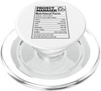 Project Manager Nutritional Facts Management Professional PopSockets PopGrip for MagSafe