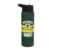 Project Manager Voice Leader Employee Job Profession Stainless Steel Insulated Water Bottle